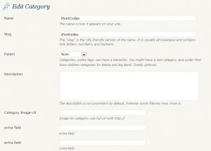 wordpress category extra fileds